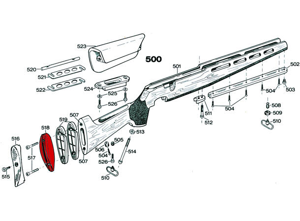 Sauer Styringsplate For Kolbekappe Del S518 